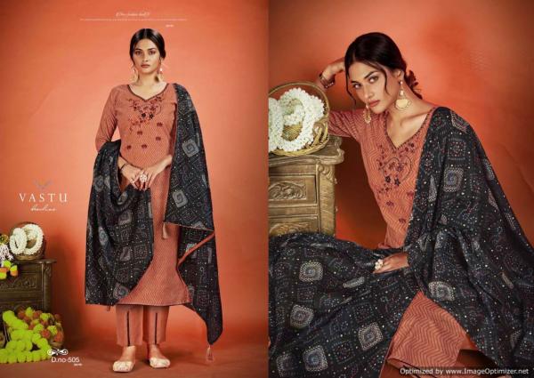 Vastu Netra Vol 5 Cotton Printed Kurti Bottom With Dupatta